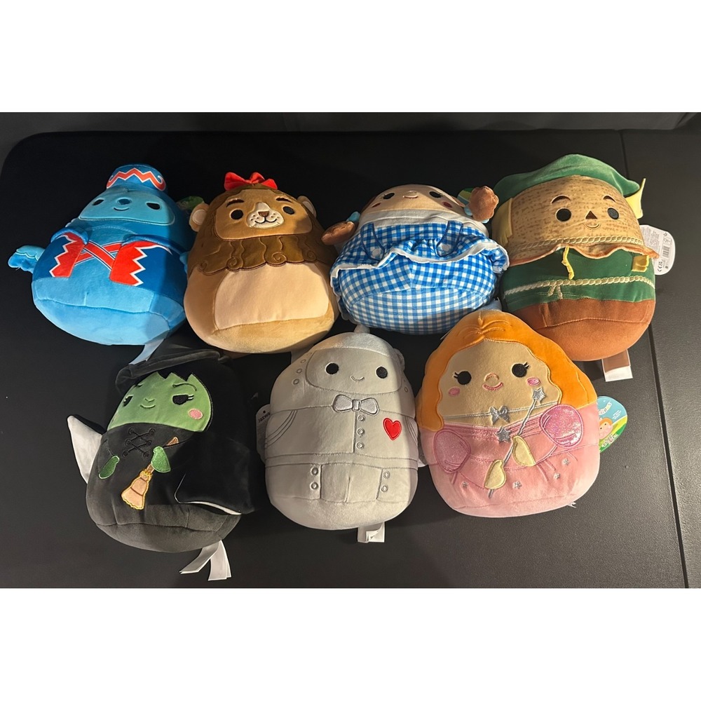 Squishmallows Wizard Of Oz 85th Complete Set 7 Characters NWT Limited Edition